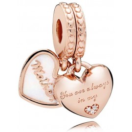 Pandora Charm colgante en Pandora Rose Corazones Madre e Hija 782072EN23