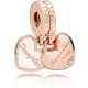 Pandora Charm colgante en Pandora Rose Corazones Madre e Hija 782072EN23