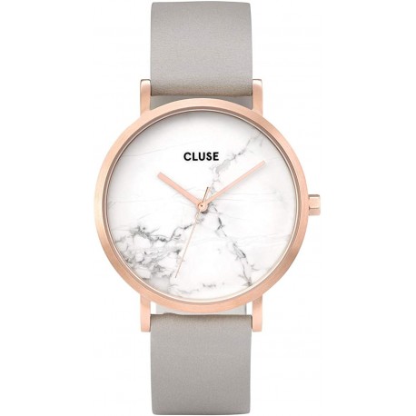 CLUSE Reloj Bohème Chapado Rosa Correa Color Arena y Esfera Mármol CL40005