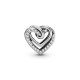 Pandora Charm en plata de ley Corazones Brillantes Entrelazados 799270C01