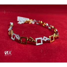 PULSERA CUADRADOS ORO