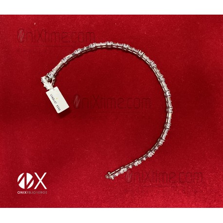 Pulsera flexible plata circonita pequeña