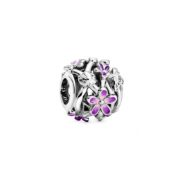 Pandora Charm en plata Margarita Morada Filigrana 798772C02