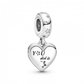 Pandora Charm plata Colgante Felicitaciones Corazón y Estrellas 799323C01