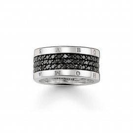 THOMAS SABO Anillo Eternity Clásico circonitas negro TR1710-051-11