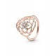 Pandora Anillo Pétalos de Rosa en Pandora Rose 189412C01