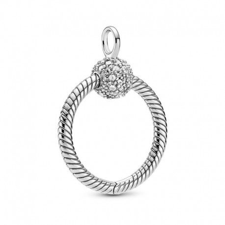 Pandora Colgante O Pequeño Plata en Pavé 399097C01